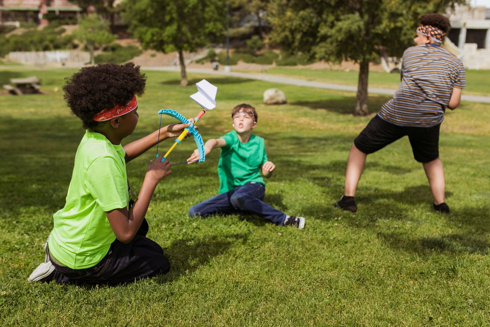 Enfants jouant au parc, Village Enfants du FLIP
