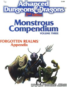 AD&D2 - Monstrous Compendium - Forgotten Realms Appendix - Volume Three