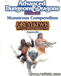 AD&D2 - Monstrous Compendium - Greyhawk Adventures - Appendix