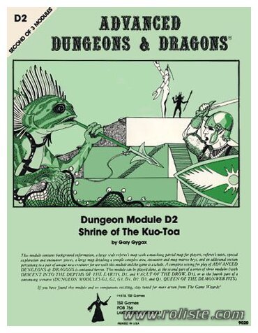AD&D - Greyhawk - D2 - Shrine of the Kuo-Toa