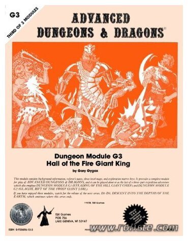 AD&D - Greyhawk - G3 - Hall of the Fire Giant King