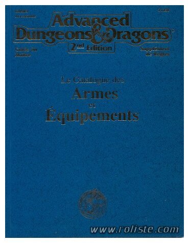 AD&D2 - Catalogue des Armes et Equipements