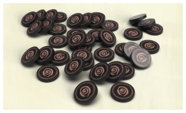Pagan - Jetons Influence en bois