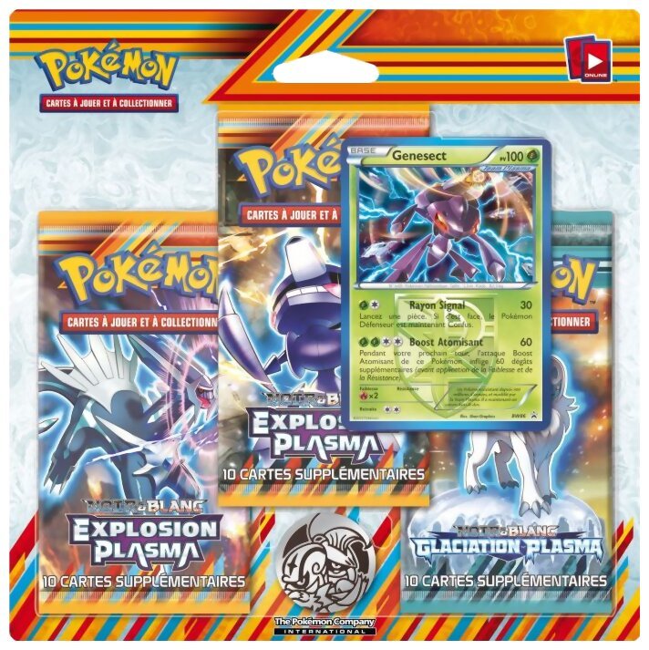 Pokémon JCC - Pack De 3 Boosters - Genesect - Explosion Plasma