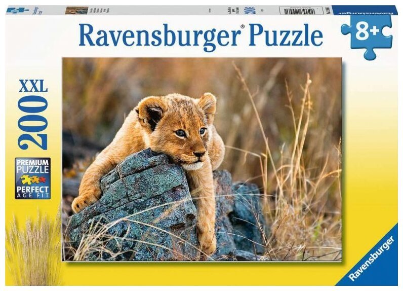 Ravensburger Puzzle - Le Petit Lionceau Dans La Savane - 200 pièces - XXL