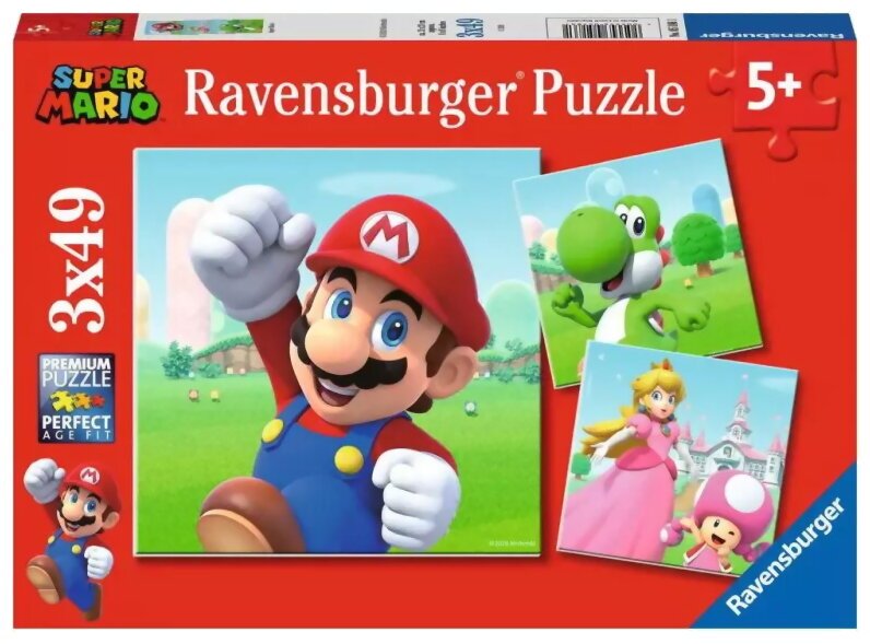 Puzzle - Super Mario - 3x49 Pièces