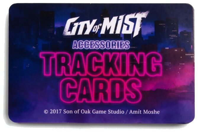 City of Mist - Tracking Cards