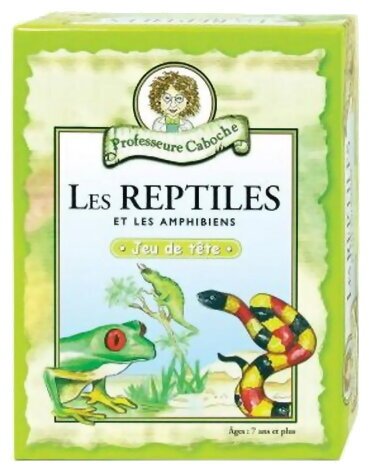 Professeure Caboche - Les Reptiles Et Les Amphibiens - Jeu De Tête