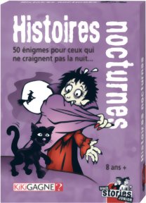 Black Stories Junior - Histoires Nocturnes - 50 énigmes pour ceux qui ne craignent pas la nuit...