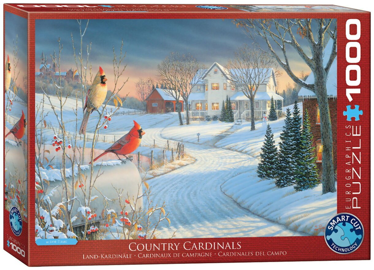 Puzzle - Cardinaux De Campagne - 1000 Pièces