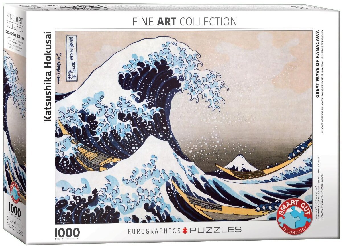 Puzzle - Hokusai - La Grande Vague De Kanagawa - 1000 pièces