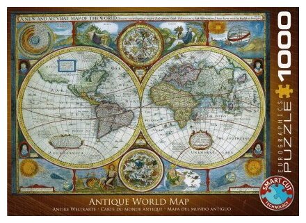 Puzzle - Antique World Map - 1000 Pièces