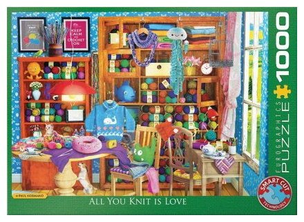 Puzzle - Le Tricot C'est L'amour - 1000 Pièces