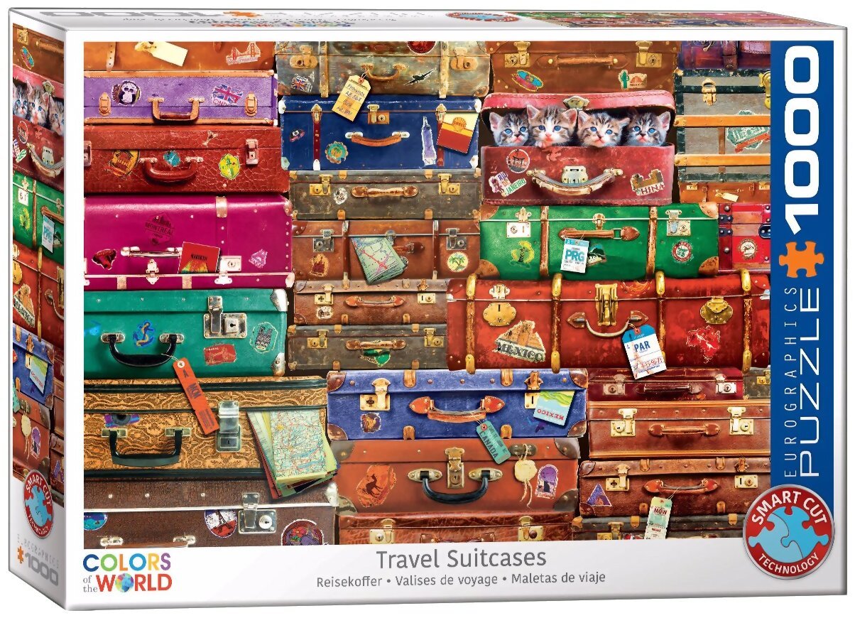 Puzzle - Valises de voyage - 1000 pièces