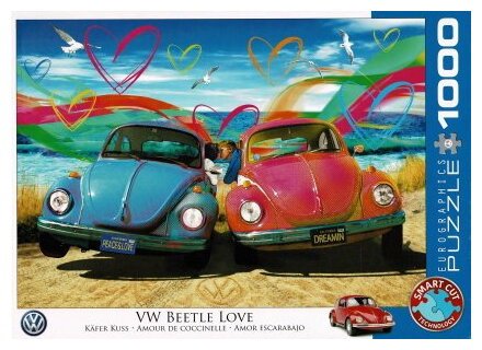 Puzzle - VW Beetle Love - 1000 Pièces