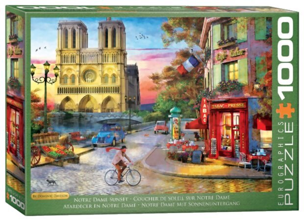 Puzzle - Coucher de soleil sur Notre Dame - 1000 Pièces