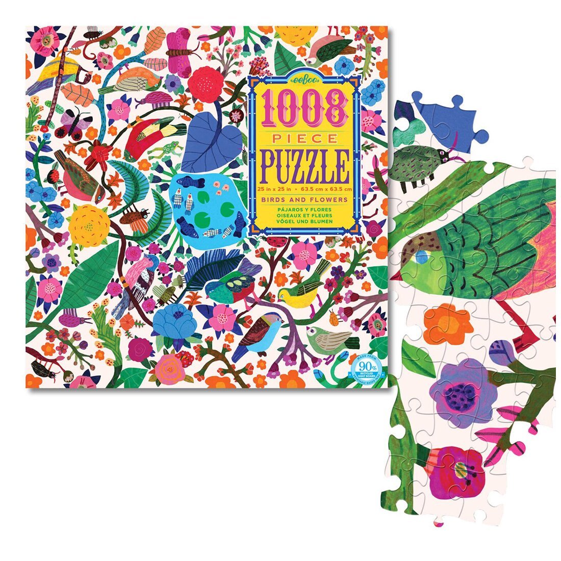 Puzzle - Birds and Flowers - 1008 Pièces