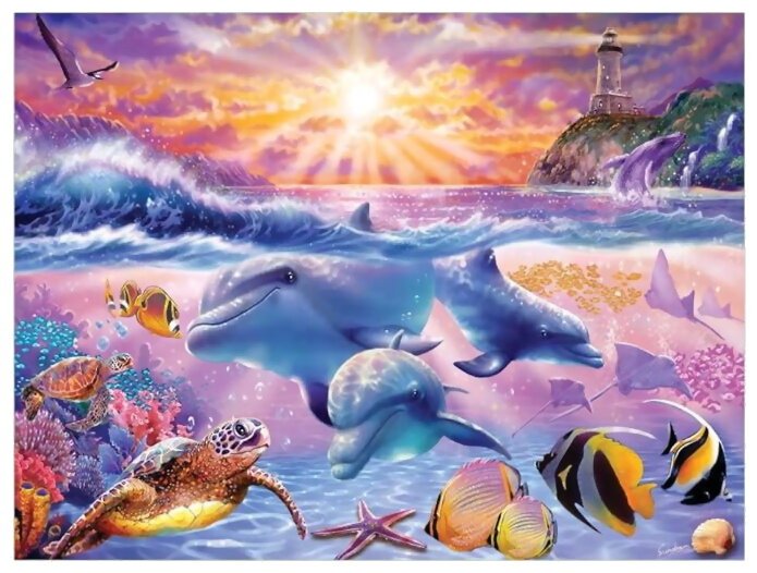 Puzzle - Tropical Sunrise - 500 Pièces
