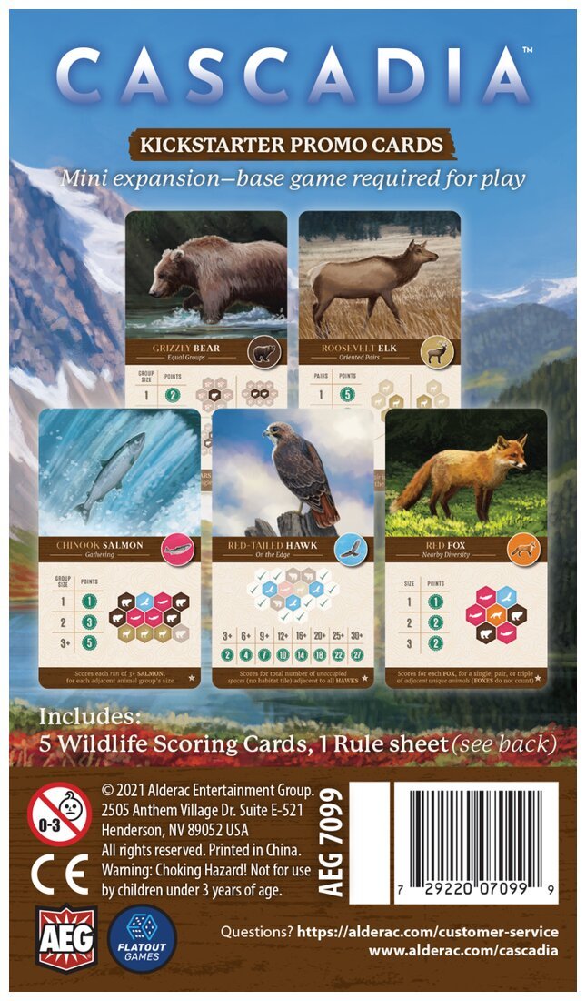 Cascadia - Kickstarter Promo Cards