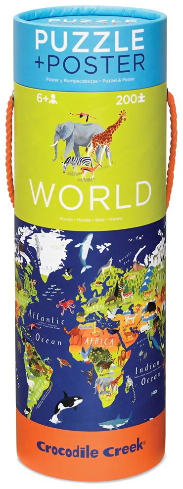 Puzzle + Poster - World - 200 Pièces