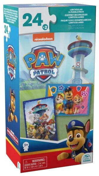 Coffret de 2 Puzzles Lenticulaire Pow Patrol - 2 x 24 pièces