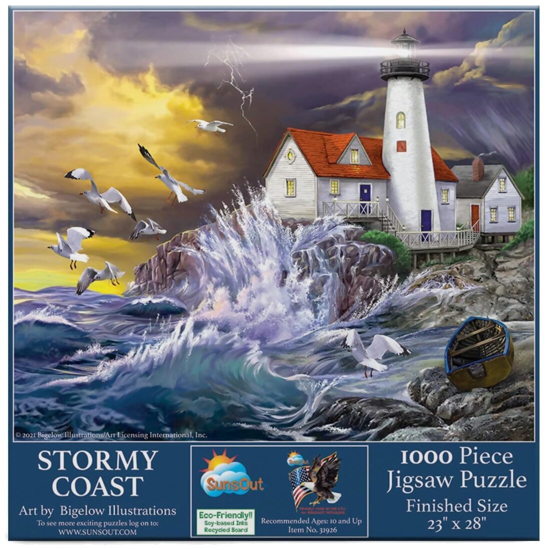 Puzzle - Stormy Coast - 1000 pièces