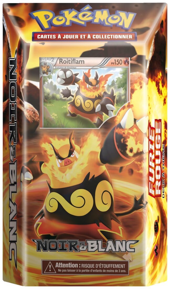 Pokémon JCC - Deck à Thème -  Furie Rouge - Noir & Blanc