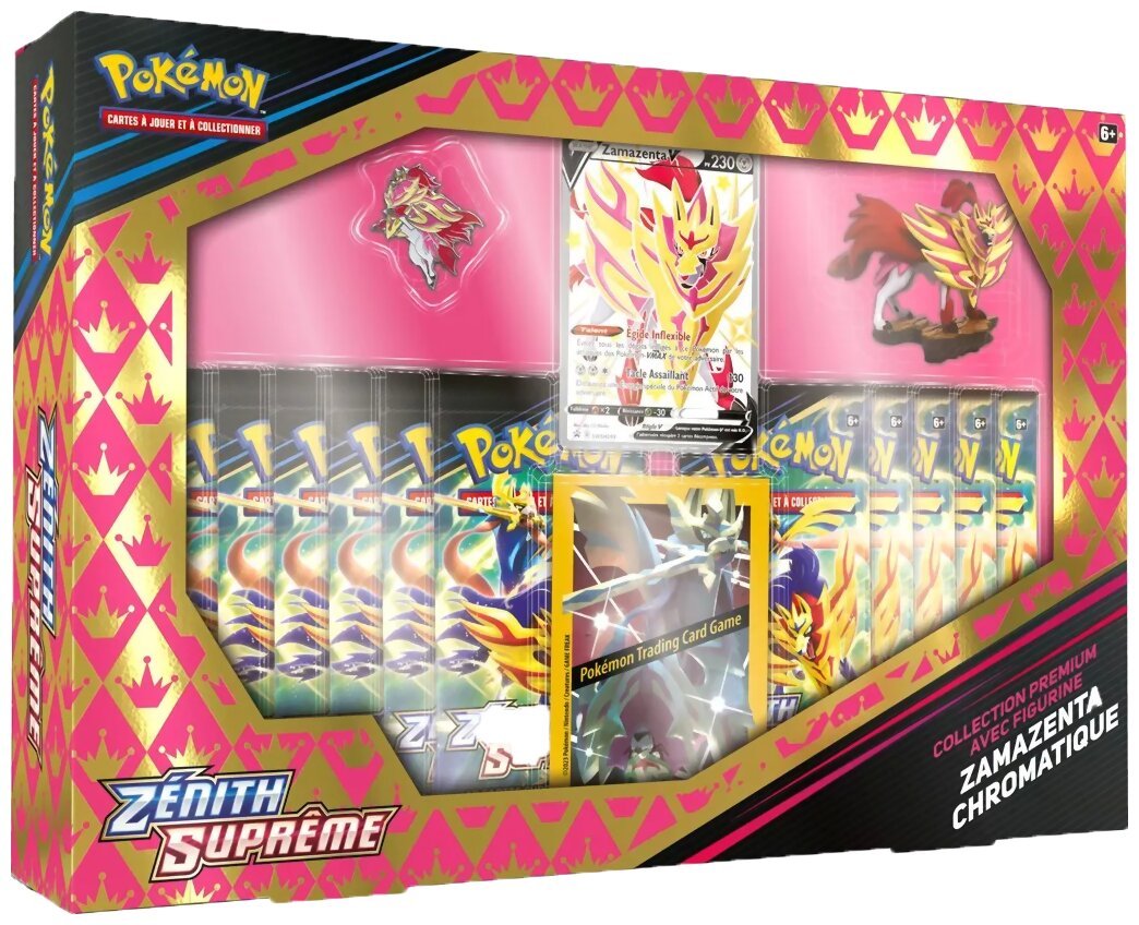 Pokémon JCC - Collection Premium avec figurine -  Zacian Chromatique - Zénith Suprême