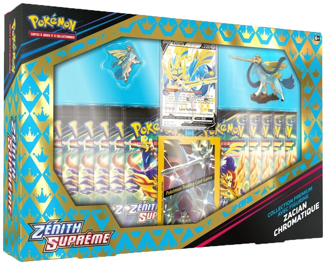Pokémon JCC - Collection Premium avec figurine -  Zacian Chromatique - Zénith Suprême