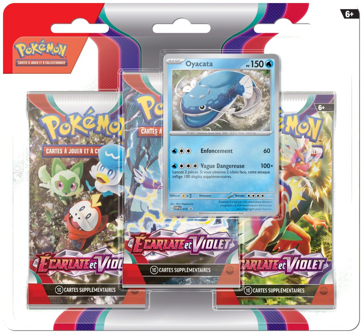 Pokémon JCC - Pack De 3 Boosters - Arcanin - Écarlate et Violet