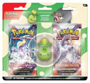 Pokémon JCC - Pack de 2 boosters avec Gomme - Olivini - Rentrée des classes
