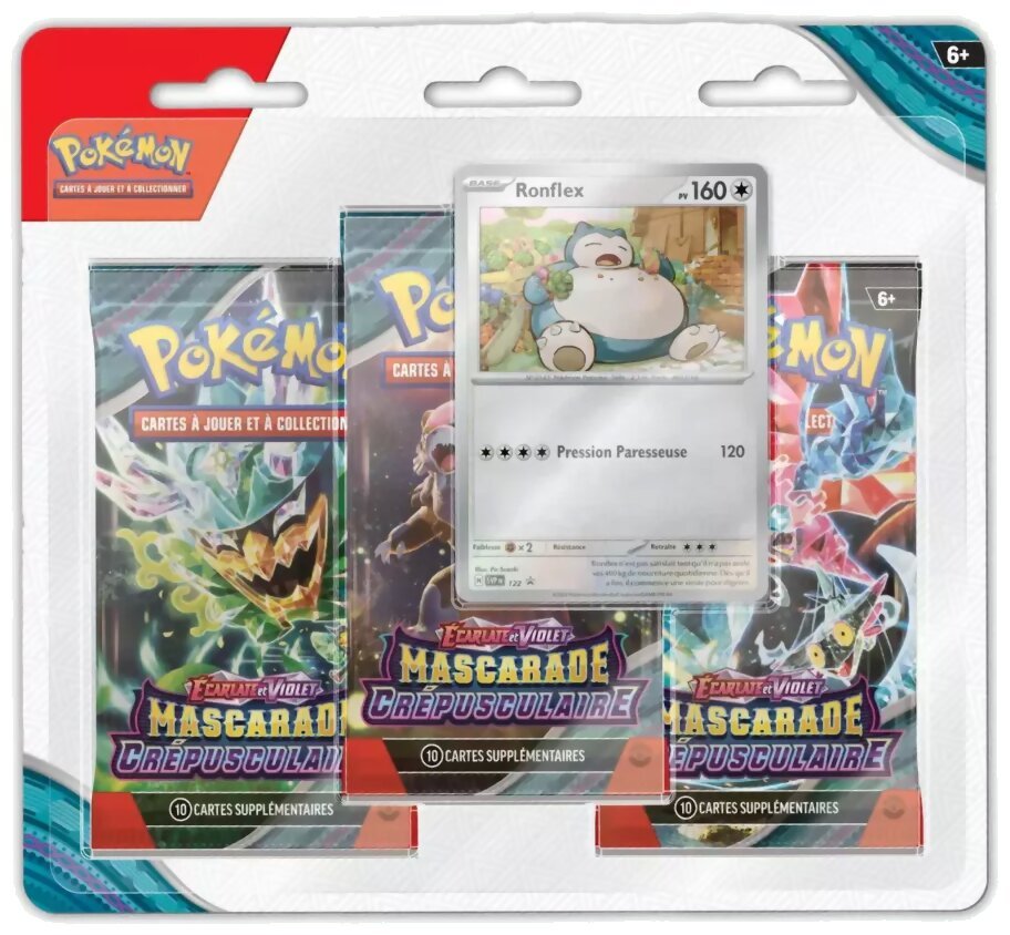 Pokémon JCC - Pack de 3 boosters - Vrombotor - Mascarade Crépusculaire
