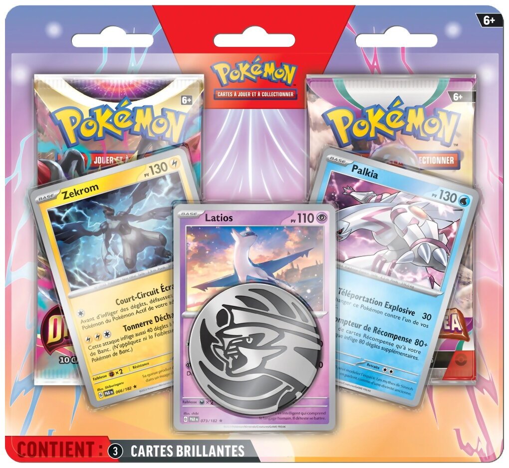 Pokémon JCC - Pack de 2 boosters - Latios & Palkia & Zekrom - Octobre 2024 - Évolutions à Paldea / Origine Perdue