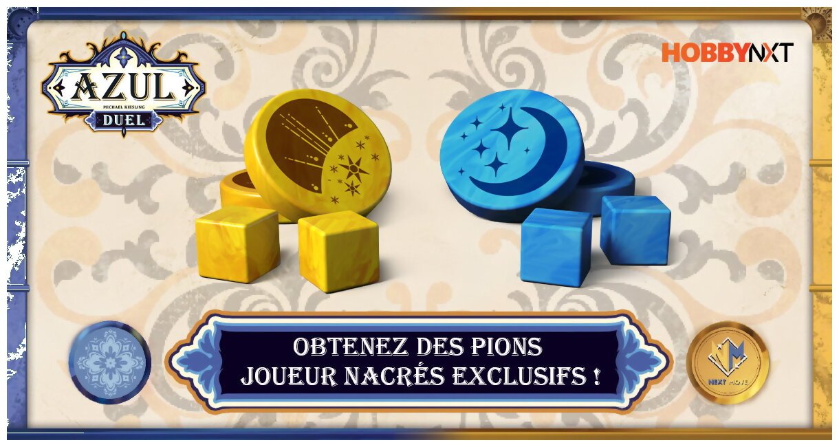 Azul Duel - Pions Nacrés