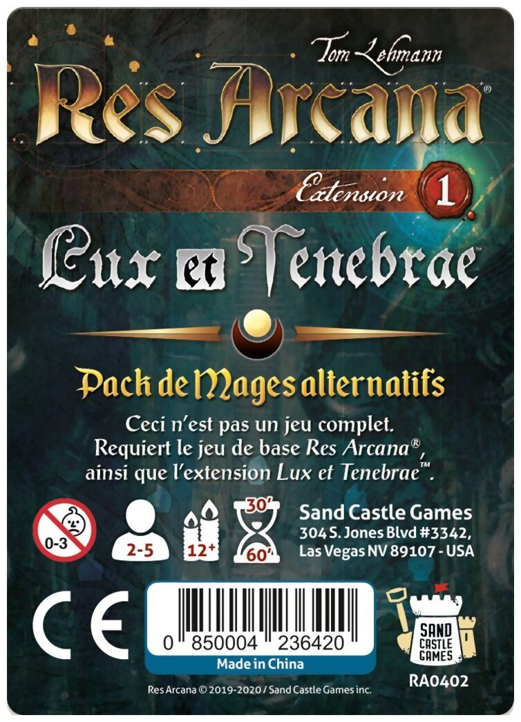 Res Arcana - Lux et Tenebra - Pack de mages alternatifs