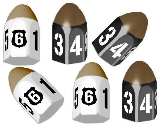 Tiny Epic Crimes - 6 Pack Bullet Dice