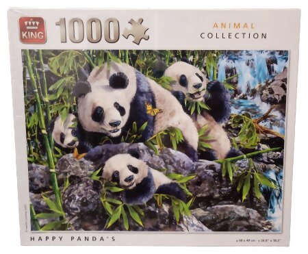 Puzzle - Happy Panda's - 1000 Pièces