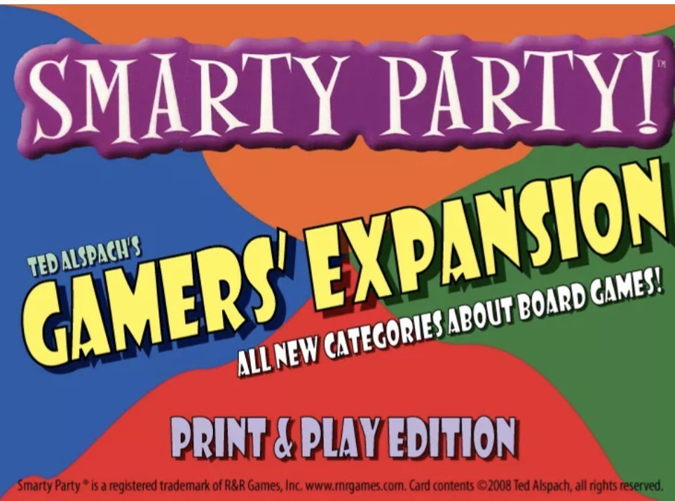 Smarty Party! Gamers's expansion