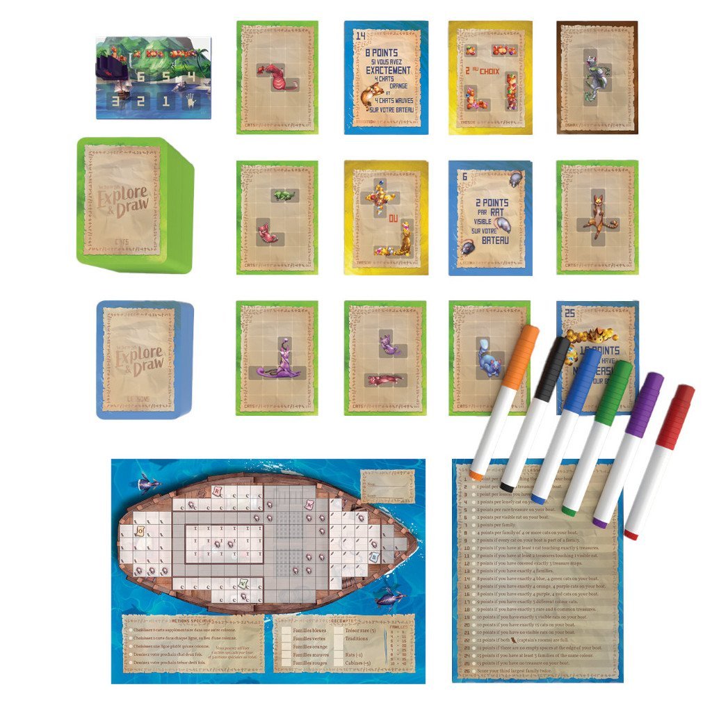 L’île des chats : Explore and draw