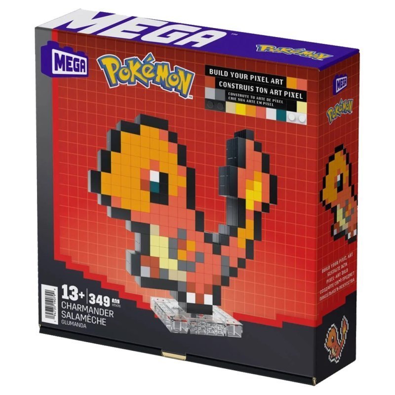 Pixel Art 3D : Pokemon - Salameche