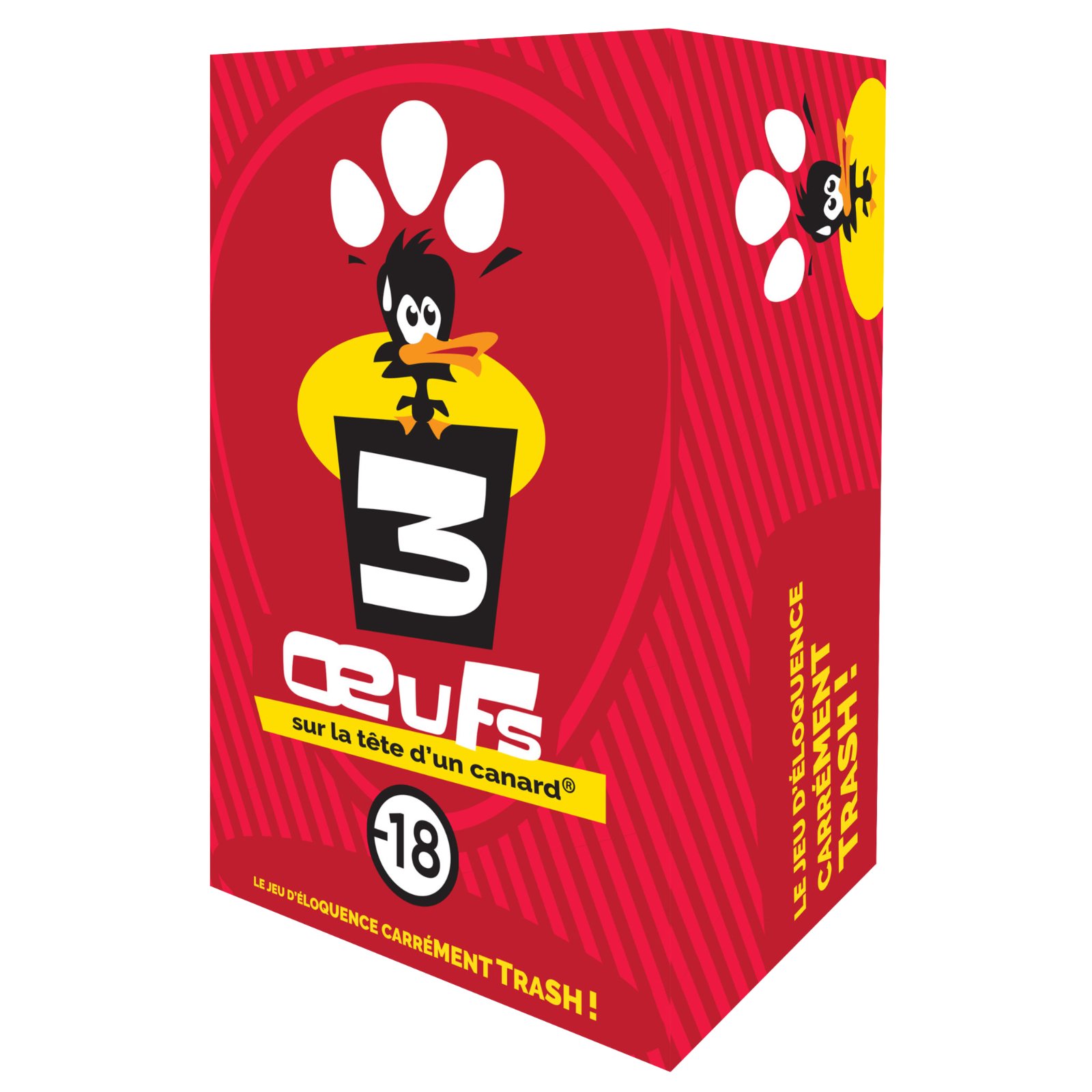 3 œufs sur la tête d'un canard