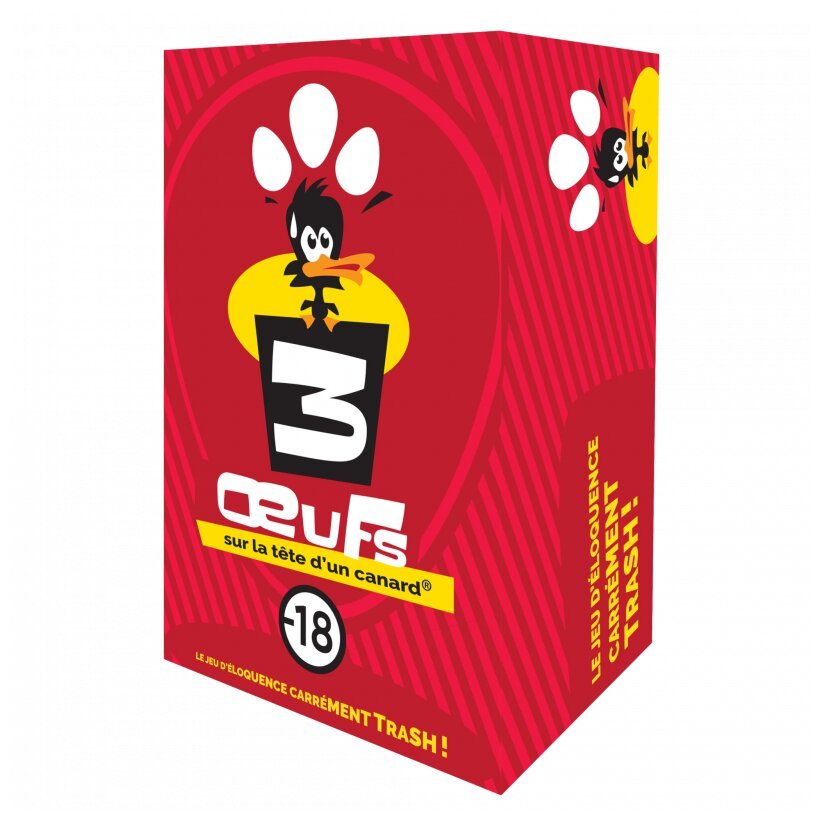 3 œufs sur la tête d'un canard