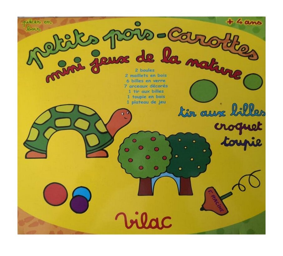 Petits pois-carottes : mini jeux de la nature