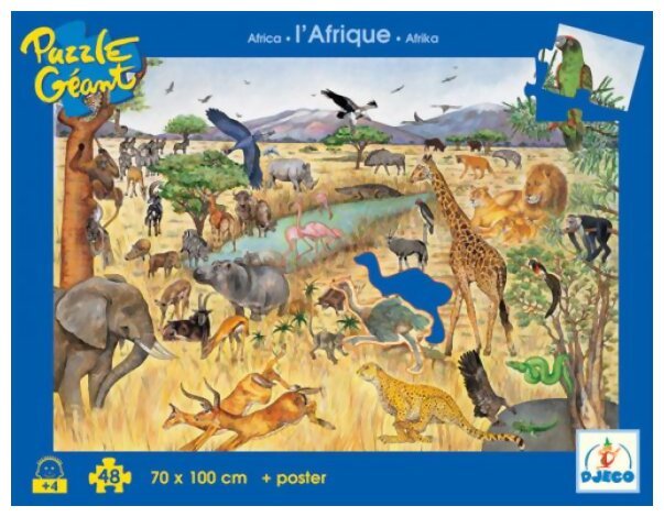 Puzzle Géant - L'Afrique - 48 pièces
