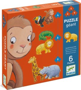 Puzzle Géant - Ouistiti et ses amis - 6 puzzles