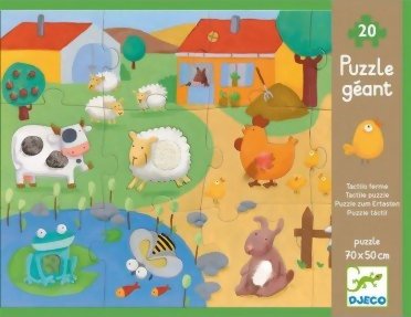 Puzzle tactilo Géant la Ferme