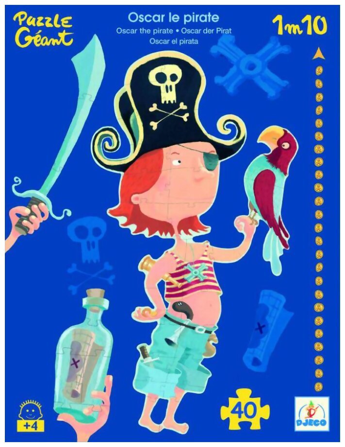 Puzzle Géant - Oscar le pirate - 40 pièces