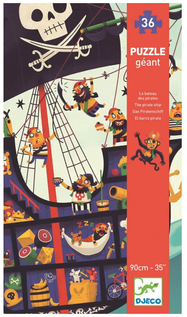 Puzzle Géant - Le Bateau Des Pirates - 36 Pièces