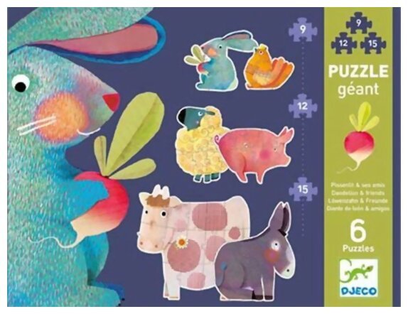 Puzzle Géant - Pissenlit et ses amis - 6 puzzles géants