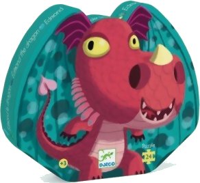 Puzzle Silhouette - Edmond le Dragon - 24 Pièces